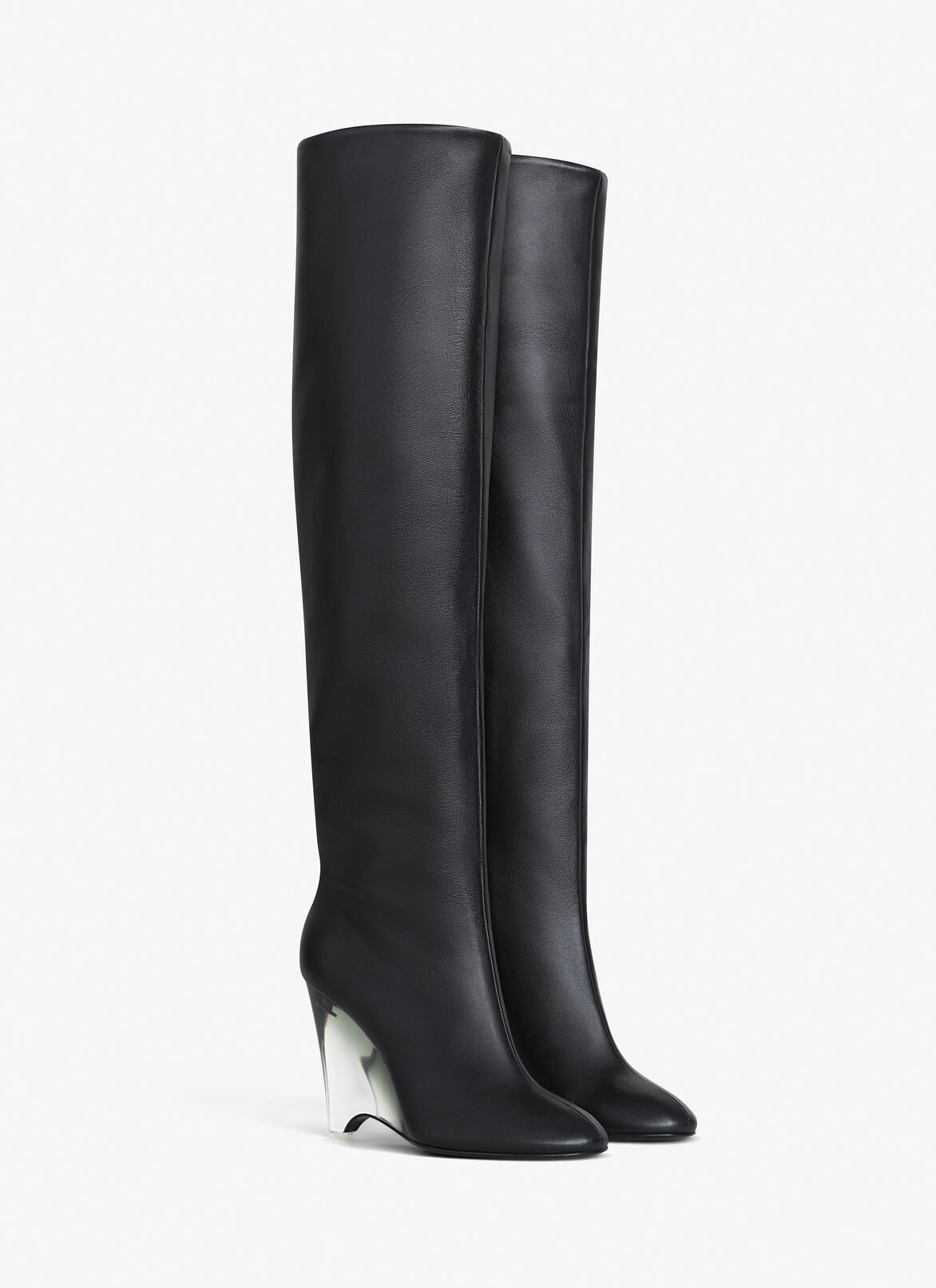 WEDGE BOOTS IN CALFSKIN ALAÏA BLACK WEDGE BOOTS IN CALFSKIN